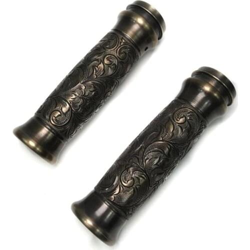 For Harley Fat boy Softtail street Bob deluxe classic LOW Rider breakout Road King Glide Motorcycle Brass carved handle sleeve