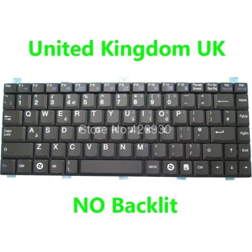 Laptop GR UK NO Backlit Keyboard For Getac V200 V200X German GR United Kingdom UK