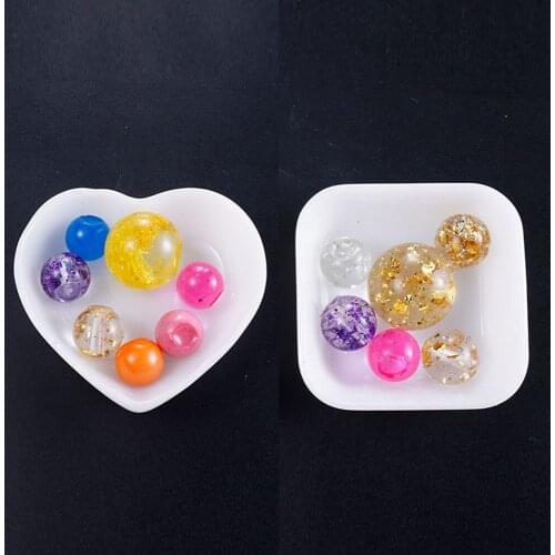 Crystal Epoxy DIY Heart-shaped Square Silicone Dish Ornaments Round with Square Dish Mold Handmade Tools