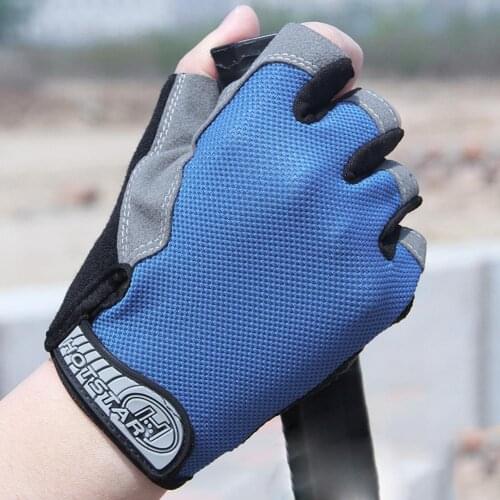 Summer Cycling Gloves High Elastic Breathable Mesh Half-fingered For Outdoor Sports Riding Fitness Gloves Accessories