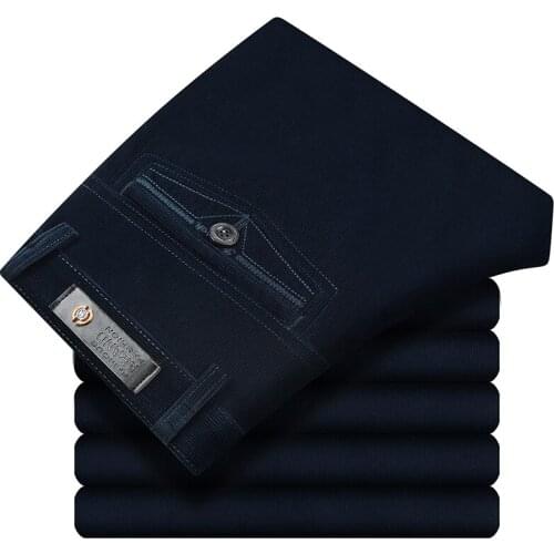 2019 Mens Casual Pants Corduroy Pants Loose Middle-aged Joggers Middle-aged Men Dad Installed In Autumn and Winter