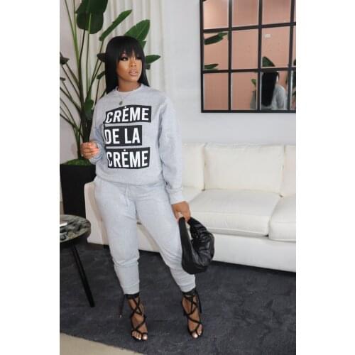 VAZN Spring 2021 New Fashion Ladies Casual Sports Loose Street Color Printed Letter Long Sleeve Hoodie