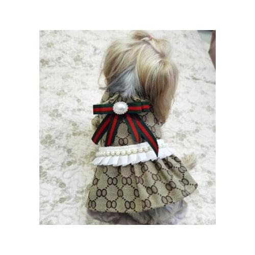 Pet Clothes Teddy Bichon Bulldog Clothes Cat Skirt Shirt Pet Supplies Puppy Clothes Dog Dresses Dog Clothes For Small Dogs Girl