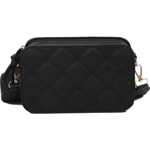 Casual versatile 2021 France fashion camera bag Travel Camera Bag Wide shoulder strap mini bag quilting diamond Lattice