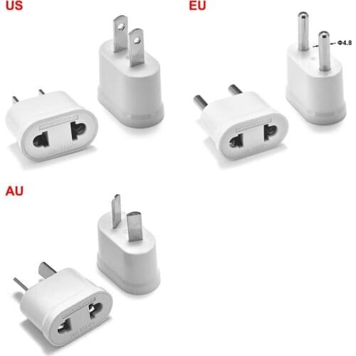 EU Power Plug Adapter EU AU To US Plug Adapter Electric Charger Socket US AU To EU European Socket China America AC Converter