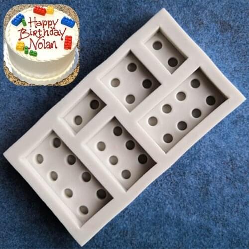 DIY Fondant Silicone Mold Lego Building Fondant Cake Silicone mold Chocolate Cake Decorating Ice Mold A946