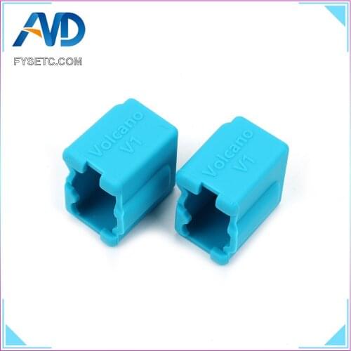 Volcano V1 Black Blue Silicone Sock For Volcano Heated Block J-head Hotend Bowden/Direct Extruder Block Cover 3D Printer Part