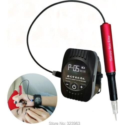Smart Watch Tattoo Pen Machine for Eyebrow Lip Eyeliner Red Blue Black Magnetic Permanent Makeup Machine for Cartridge Needles