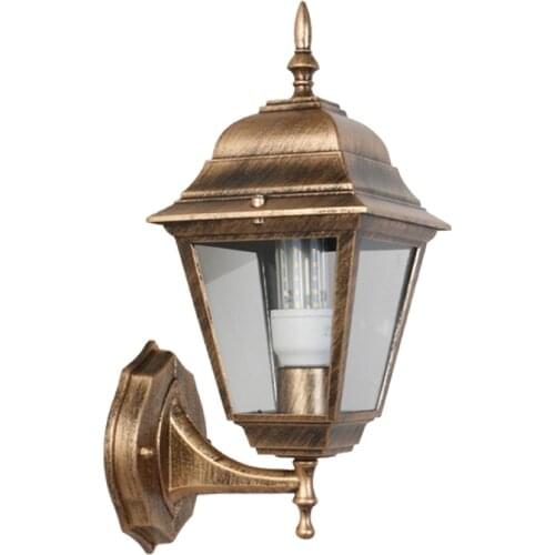 Outdoor waterproof wall lamp European style retro garden villa landscape lamp porch E27 wall lamp LED wall lamp