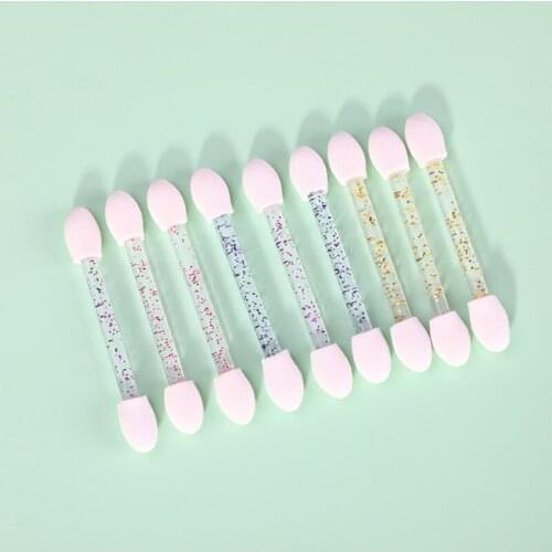 10Pcs Eye Shadow Sticks Sponge Stick Eye Shadow Applicator Cosmetic Makeup Tools Double-head Eyeshadow Brush For Women