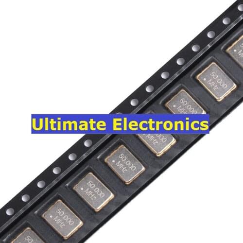 10pcs SMD Active Crystal 7050 50.000MHz 50mhz 25PPM 3.3V 5*7mm 4feet 5070 Resonator