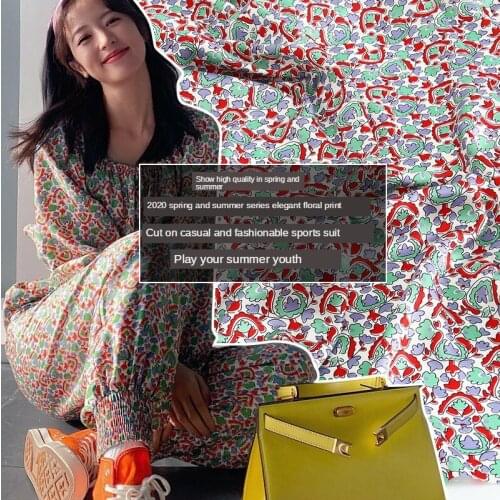 145 * 100cm 2020 Best-Selling Fabric Spring and Summer New Fresh Bright Small Floral Clothing Handmade Cloth