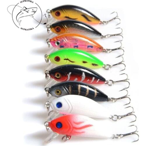 3D Eyes Diving Depth 0.5-1.5M Fishing Lure Hard Bait 5cm/3.6g Bionic Crank Anti-Corrosion High Quality Plastic Fishing Bait