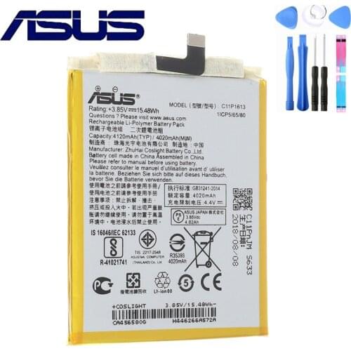 Original 4120mAh C11P1613 Battery For ASUS Zenfone In Stock Latest Production High Quality Battery+Tracking Number