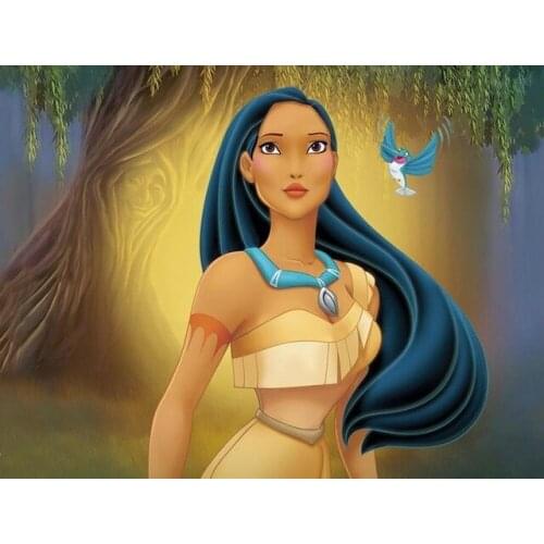 Disney Full Square 5D DIY Diamond Painting Pocahontas Diamond Embroidery Cross Stitch Mosaic Christmas Gift