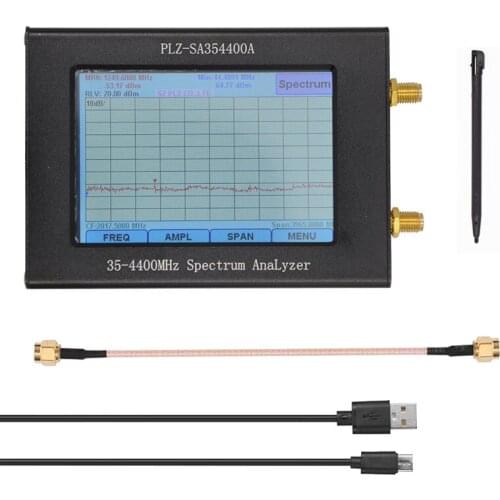 35-4400mhz Signal-Source Tracking-Source Spectrum Network Analyzer Amplitude Bandwidth Frequency LCD Color FullDisplay