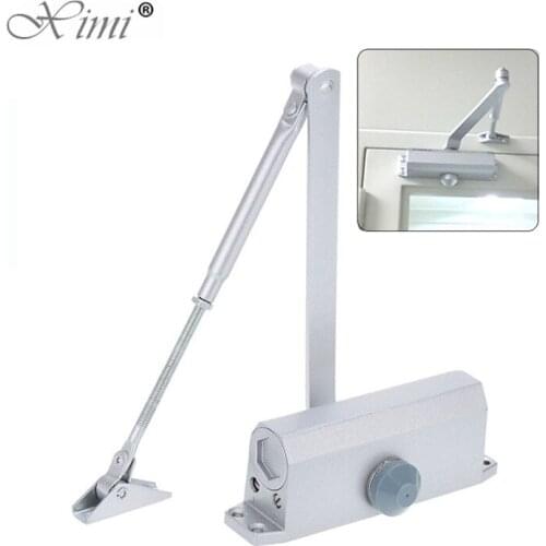 Automatic Door Closers Security System Adjustable Closing/Latching Speed Aluminium For Left And Right Hand Doors 45-60 Kg