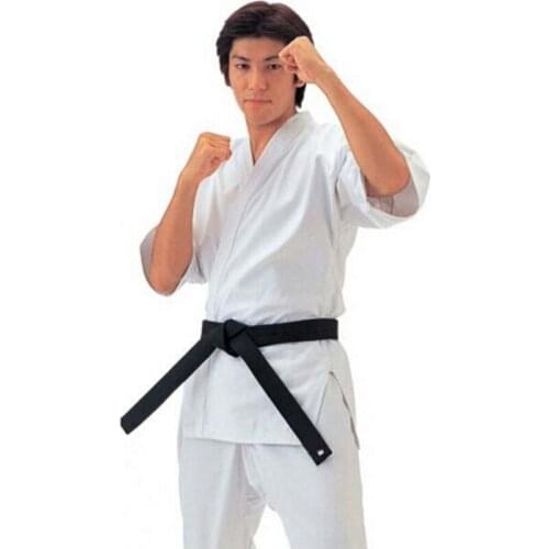 Free Shipping Karate Uniform White Twill ultra-high contain Cotton Karate Training Suit High Quality For Children And Adult