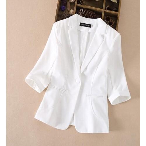 Ladies Blazer Long Sleeve Blaser Women Suit jacket Female Feminine Blazer Femme Pink Black White Office Work Blazer Autumn