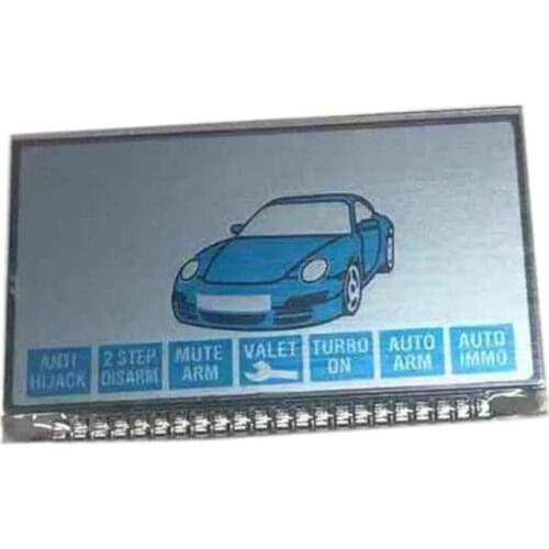 10 pcs/lot B6 LCD Display Keychain Screen +Metal Feet for Two way Car Alarm System Starline B6 lcd Remote Control Key Fob chain