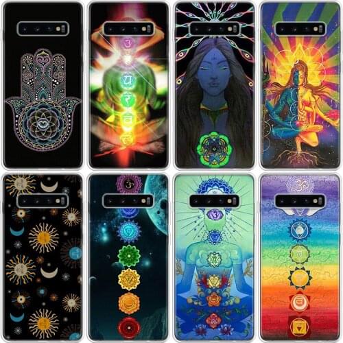 Mandala Chakra Insist Yoga Phone Case For Samsung Galaxy S7 S8 S9 S10 S10E S20 S21 FE Note 8 9 10 20 Ultra J4 J6 J8 Plus Lite Co