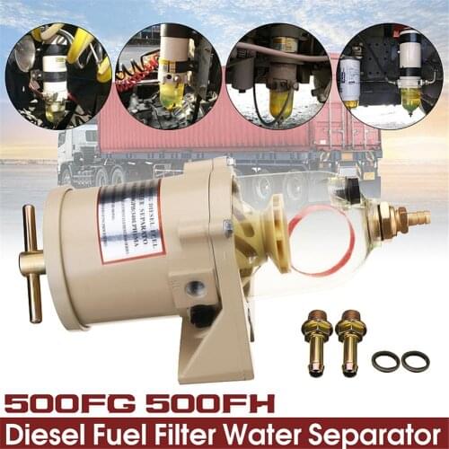 500FG 500FH Diesel Fuel Filter Oil/Water Separator Marine Boat Trucks 90GPH Boat Fuel Filter Marine Engine Fuel Water Separator
