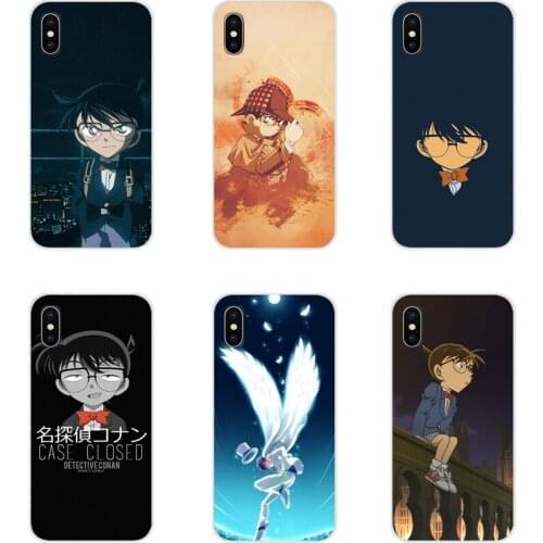 For Apple iPhone X XR XS 11Pro MAX 4S 5S 5C SE 6S 7 8 Plus ipod touch 5 6 Accessories Phone Shell Covers Anime Detective Conan