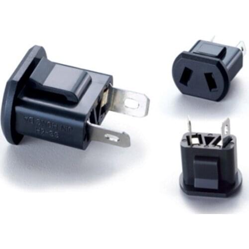 100 pcs/lot AU Travel Adaptor/Plug Converter in Black AC POWER SOCKET