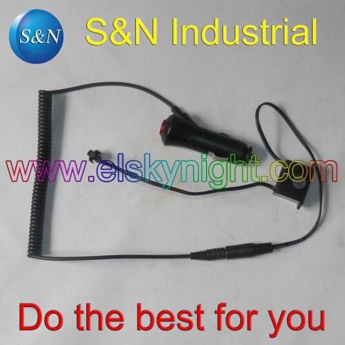 EL inverter/driver 12V with fuse and switch Cigar plug for 5meters el wire or 100square centimeters el panel or el tape