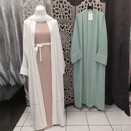 Kaftan Dubai Abaya Kimono Cardigan Muslim Hijab Dress Turkey African Dresses for Women Caftan Robe Longue Femme Islam Clothing