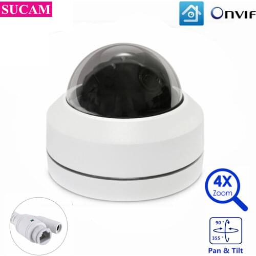 Mini IP PTZ Camera 5MP Dome Pan Tilt 2.8-12mm Optical Zoom Waterproof Outdoor Surveillance POE CCTV Camera 30M IR Night Vision