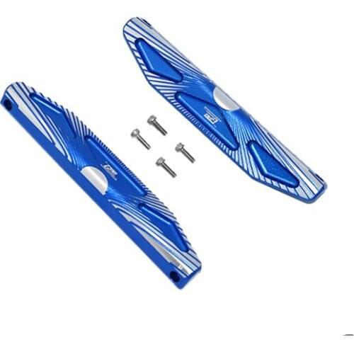 Aluminum alloy left and right outer wing guards (silver edge) MPG For TRAXXAS-1/10 4WD HOSS 4X4 VXL HS014X