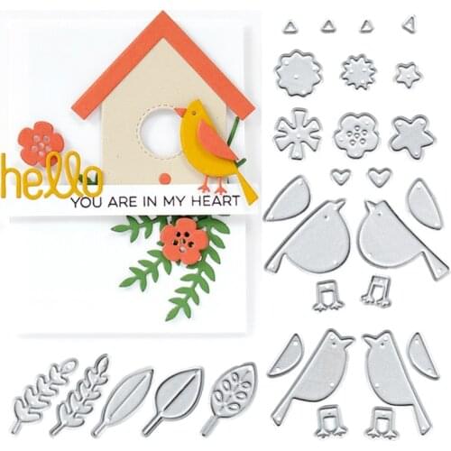 Julyarts Bird Leaf Style Die Cutting Metal for Scrapbooking Decor Card Making Crafts Supplies Handmade