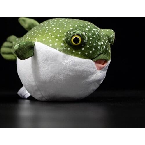 Cute Pufferfish Stuffed Plush Toy Birthday for Kids Gift Simulation Tetraodontidae Lifelike Soft Sea Animal Puffer Fishes Dolls