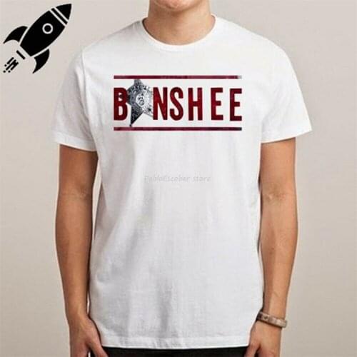 Men cotton t-shirt Banshee Tv Series Logo MenS White T-Shirt Size S M L Xl 2Xl 3Xl Free Shipping Funny Tops Tee Shirt