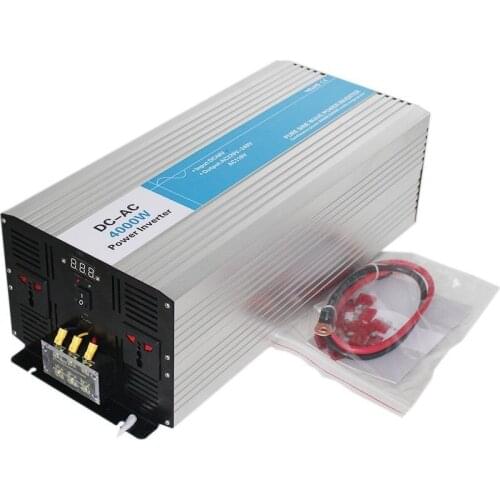4000w pure sine wave inverter DC 12V/24V/48V to AC 110V/220V tronic power inverter circuits off-grid tie cheap 12 24 48 V