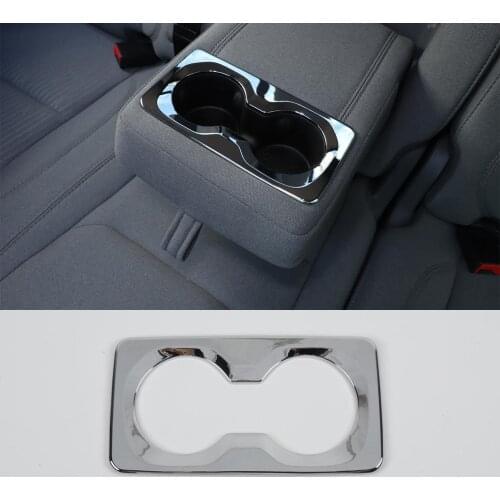 New Car Accessory For Dodge Ram 2018 Up Rear Water Cup Holder Frame Cover Stickers Interior Styling