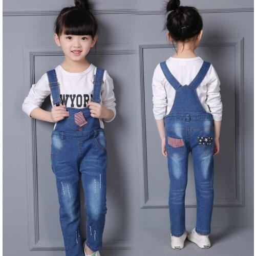 New Arrival Children Clothing Girls Denim Overalls High Quality Kids Jeans Suspender Trousers kids Clothes Boys Jumpsuit Pants