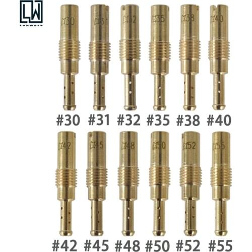 New 12pcs Set Slow/Pilot Jet for PWK Keihin OKO CVK 30,31,32,35,38,40,42,45,48,50,52,55
