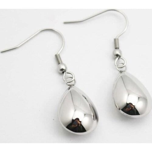 Charming Water Drop Earrings 316l Stainless Steel Solid Pendant Drop Earrings Jewelry Earrings New