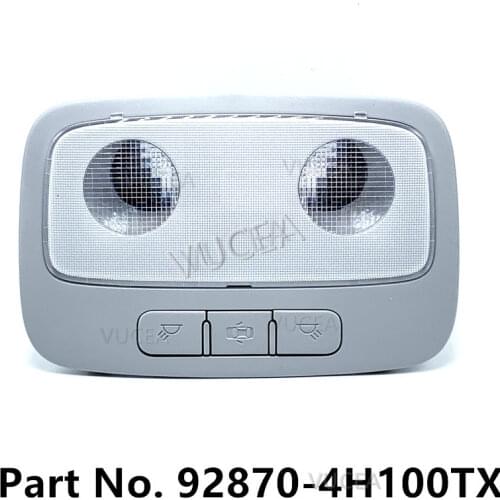 OEM 928704H100TX 92870-4H100TX Gray O/HEAD Console Lamp For 2007 - 2015 Hyundai i800 iMax H1 Starex LAMP ASSY-O/HEAD CONSOLE