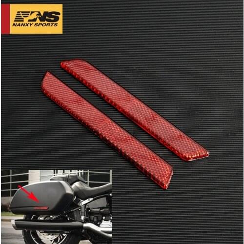 Reflectors Saddle Bag Latch Covers For Harley Electra Street Glide Touring 1996-2013