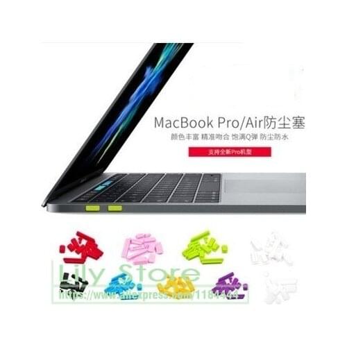 Anti Dust Dirt Plugs Cover Compatible for MacBook Air 13-inch 2018 2019 Model A1932 Laptop Dust Plug Ports Silicone Protection