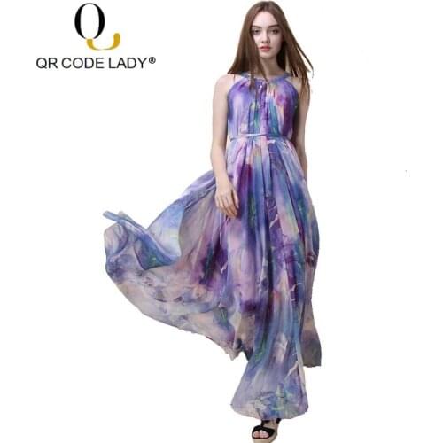 QR CODE LADY Colored Summer Dresses