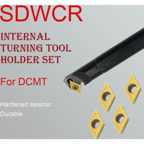 S10K-SDWCR07 S12M-SDWCR07 S16Q-SDWCR07 S20R-SDWCR07 CNC Internal Turning Tool Holder Lathe Bar Cutting DCMT07 Carbide Blade