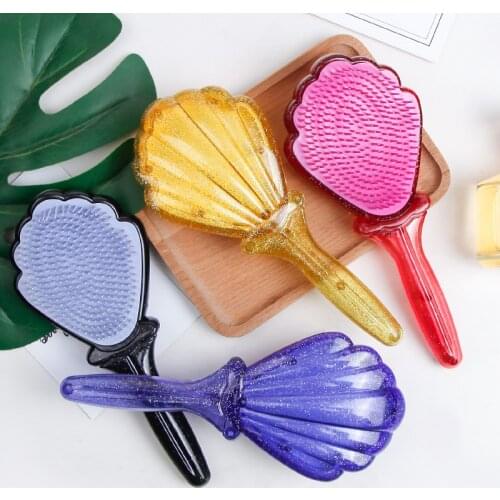 Pheaya Princess Shell Comb Cartoon Baby Brush Anti-static Detangler Reduce Hair Loss Styling Tool Barber Accessorie