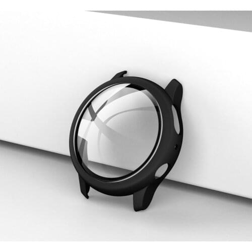 Glass+Case For Samsung Galaxy watch active 2 44mm/40mm All-Around cover bumper+Screen Protector watch active2 accessories