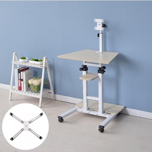 With monitor mount Desktop computer Table Adjustable Portable Laptop Desk Rotate Laptop Bed Table Can be Lifted Standing Desk