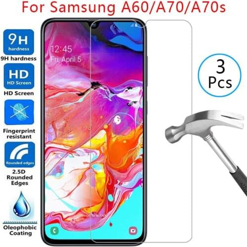 Tempered glass screen protector for samsung a70s a70 a60 case cover on galaxy a 70s 70 s 60 60a 70a protective phone coque bag
