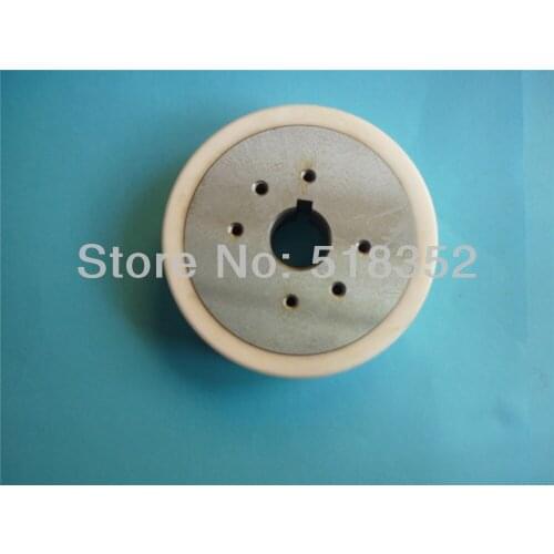 3052991 (3052771) S415-set White Ceramic Sodick Feed Roller "B"(SUB Roller B) with Key Hole, WEDM-LS Wire Cutting Wear Parts